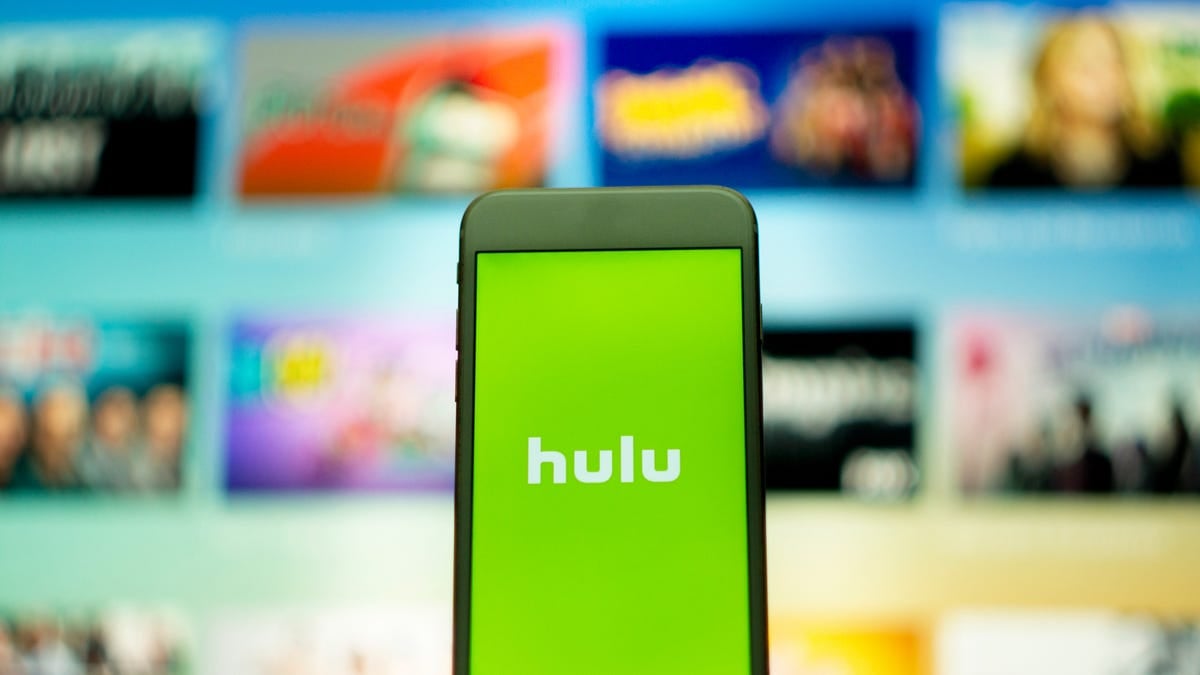 Hulu app logo on a smartphone