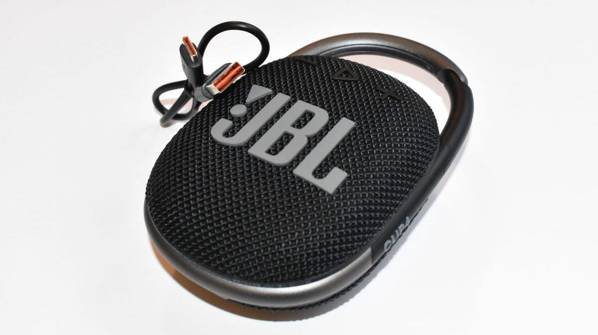 JBL Clip 4 with charging cable