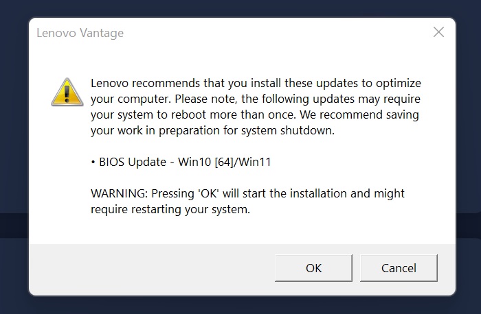 GKCN53WW BIOS update