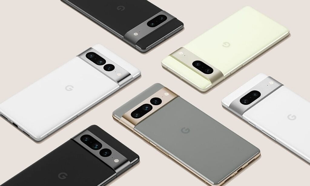 Kleuren uit de Google Pixel 7-serie