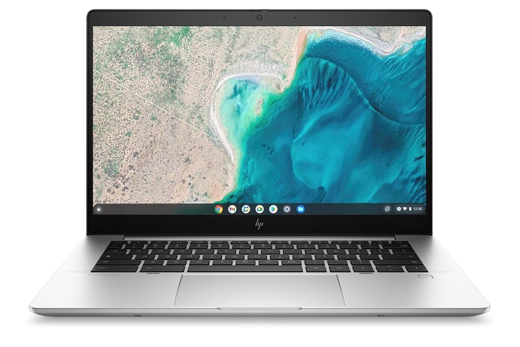HP Elite c640 G3 Chromebook seen from the front