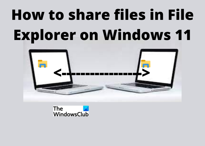 How to share Files and Folders using File Explorer on Windows 11/10