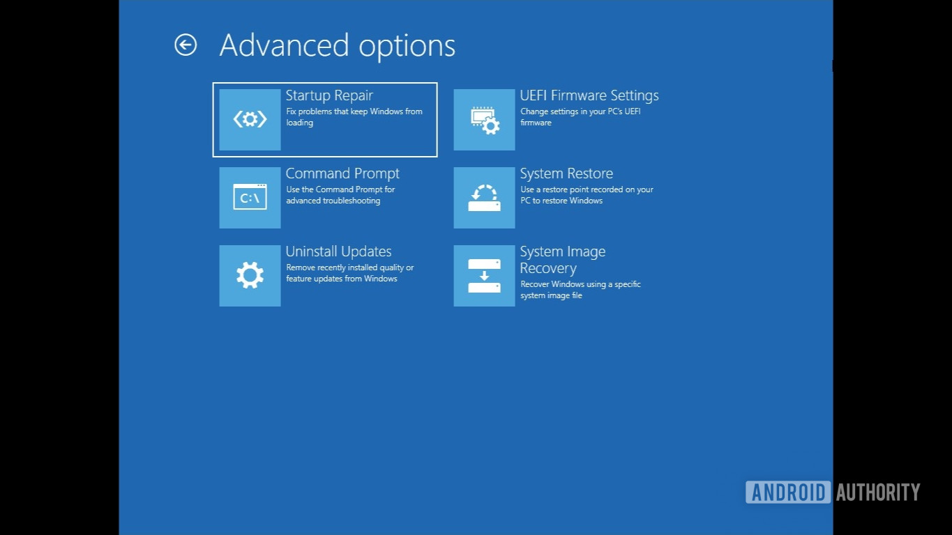 Windows 11 troubleshoot options