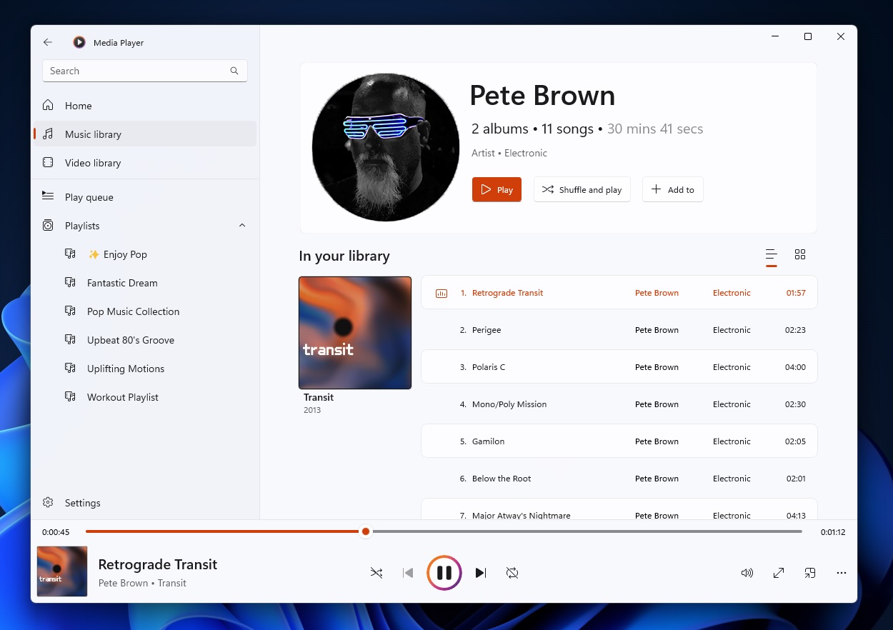 Windows Media Player new features