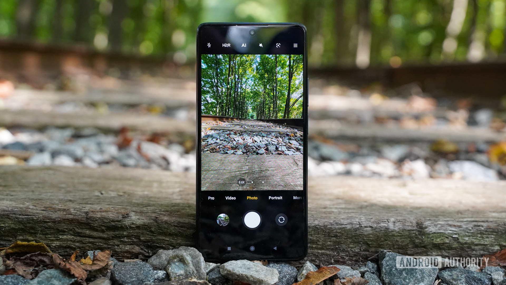 Xiaomi 11T Pro camera app on tracks