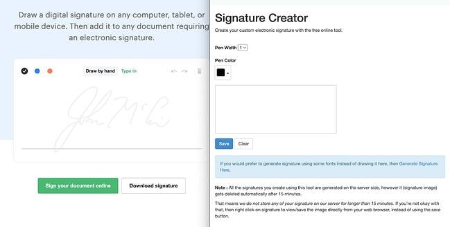 Signature Creator for Handwritten Signature