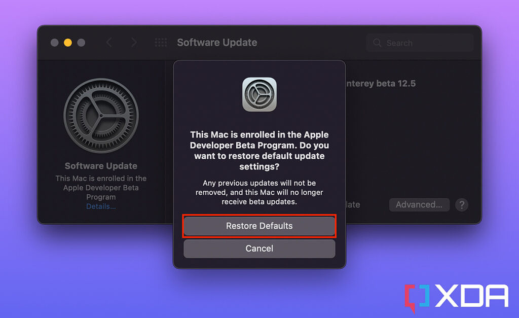 How to switch from macOS beta to the stable version on a Mac