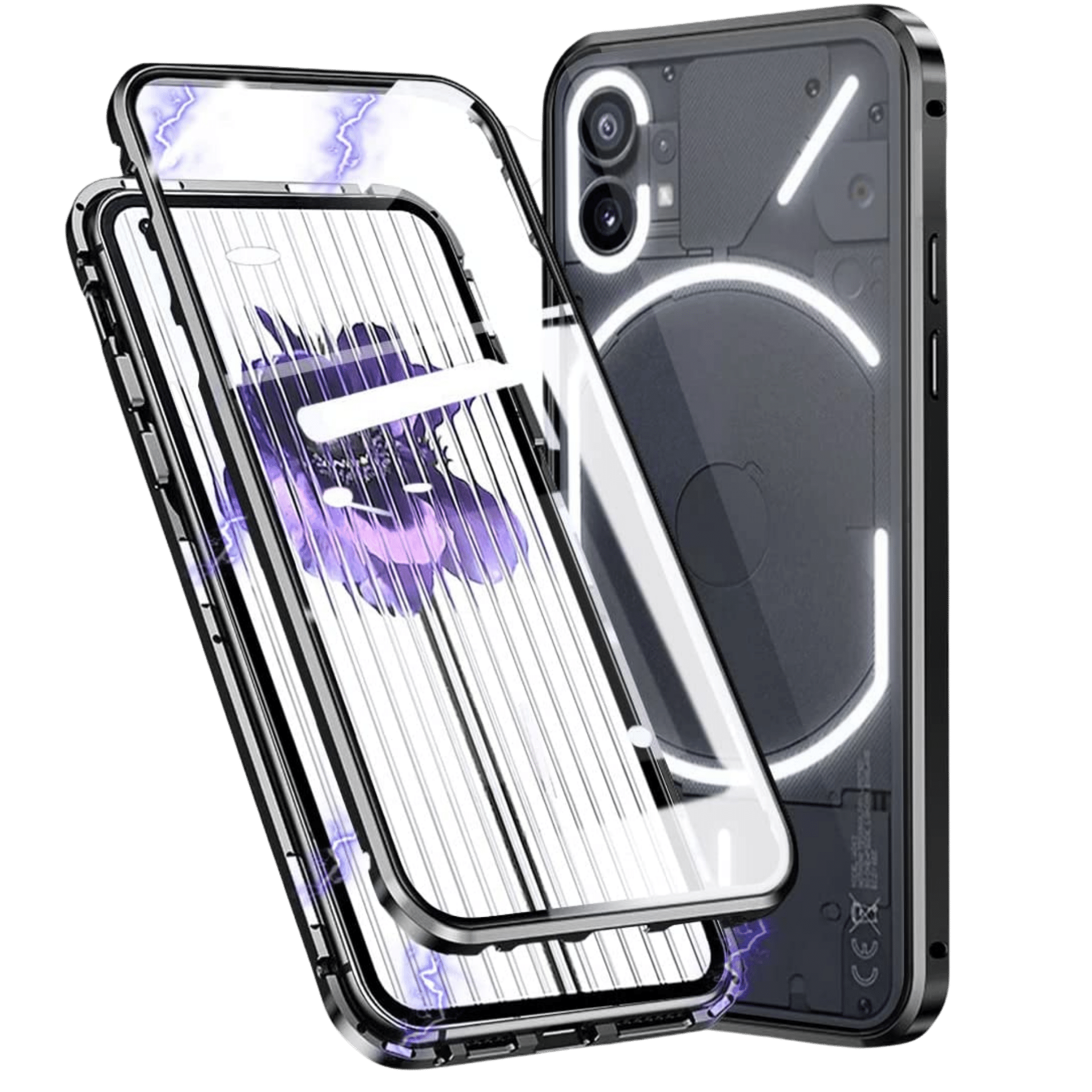 Anfairlace Metal Enclosure Case for Nothing Phone 1