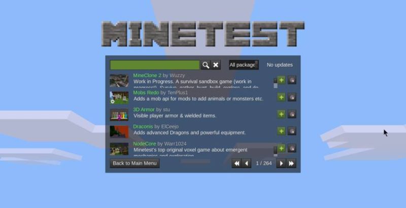 minetest packages