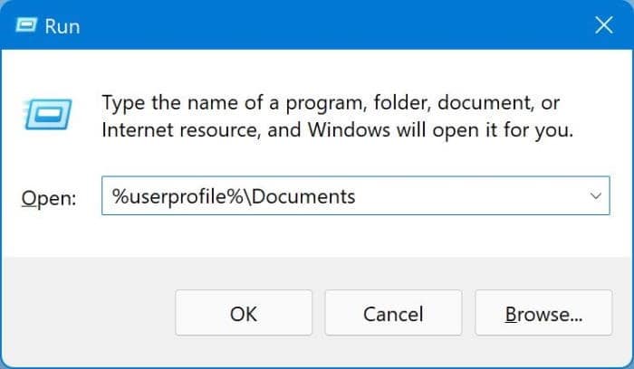 open documents folder in Windows pic3
