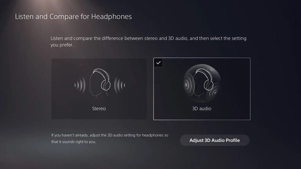 PS5 beta audio features