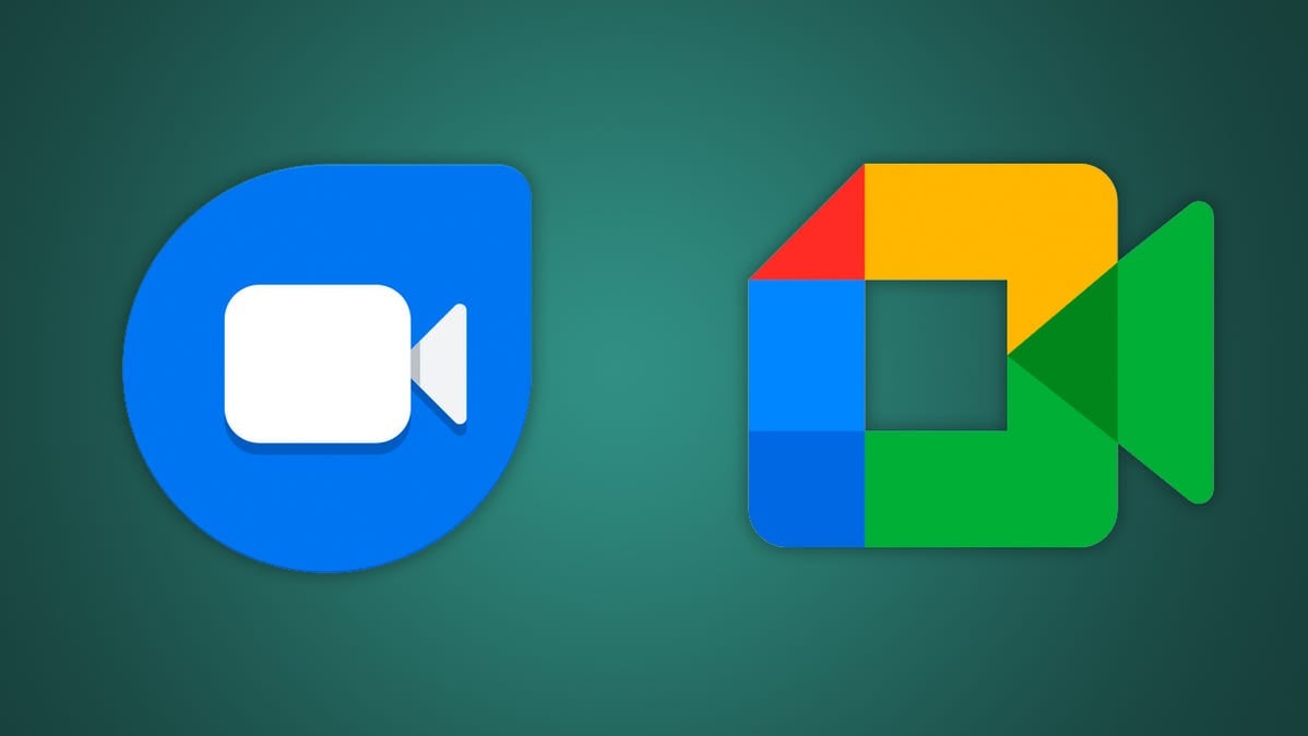 Google Meet and Duo logos