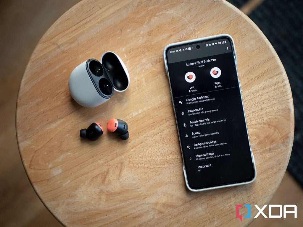 The settings for the Google Pixel Buds Pro on the OnePlus 10T