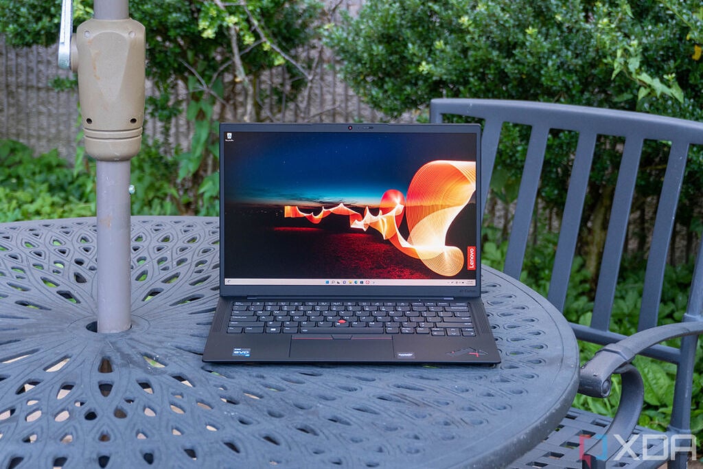 Front view of ThinkPad X1 Carbon