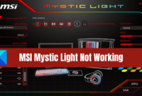 MSI-Mystic-Light-Fungerar inte