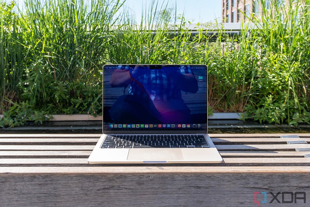 Front view of MacBook Air