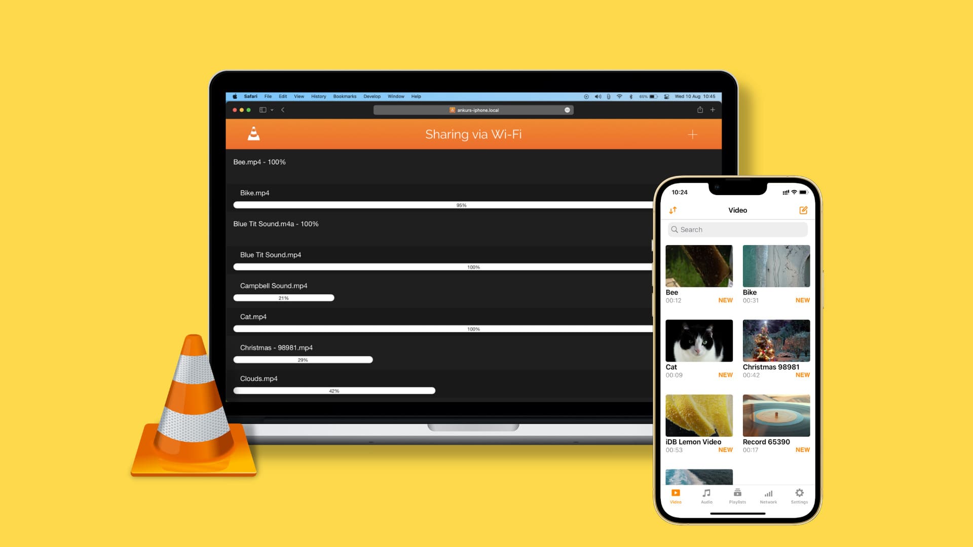 Transfer file to the VLC iPhone or iPad app from your Mac or PC