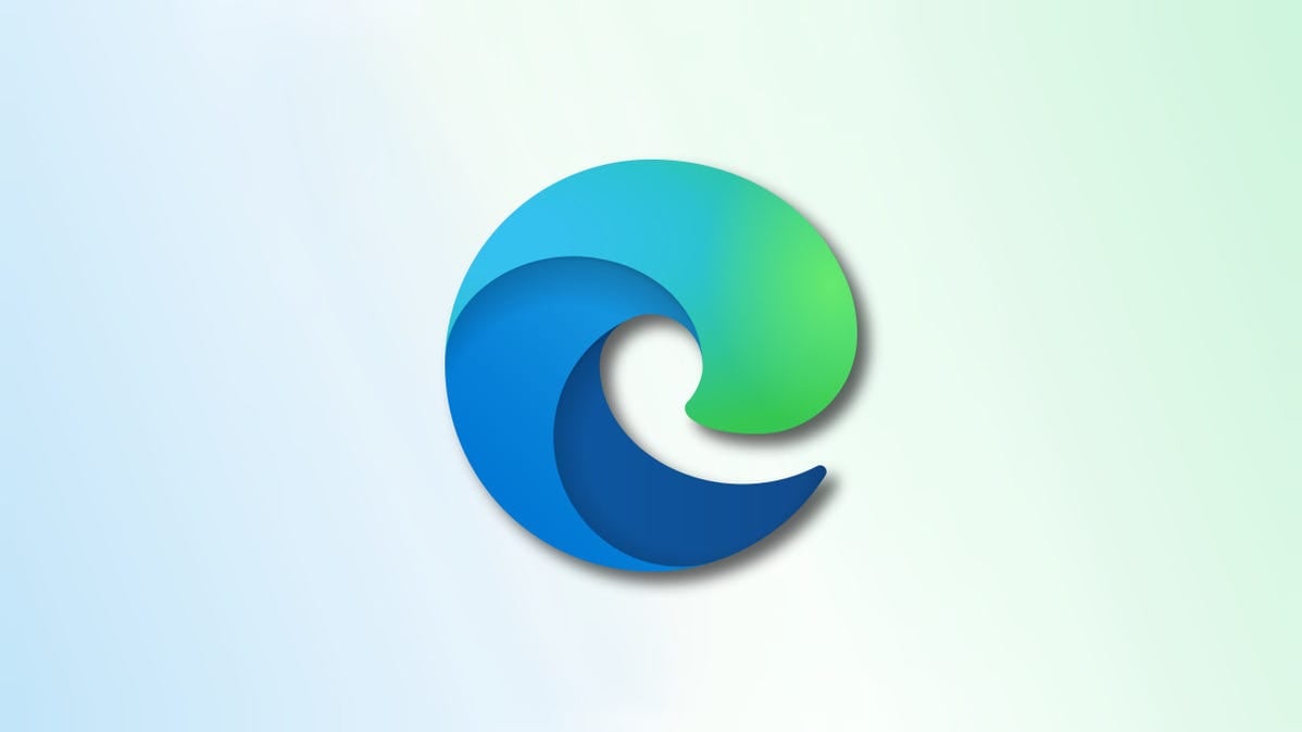 Edge Logo on faded blue and green background hero