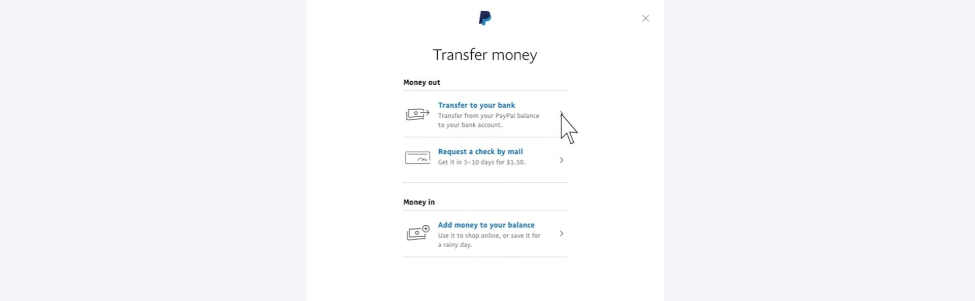 paypal transfer money to bank account from website 2