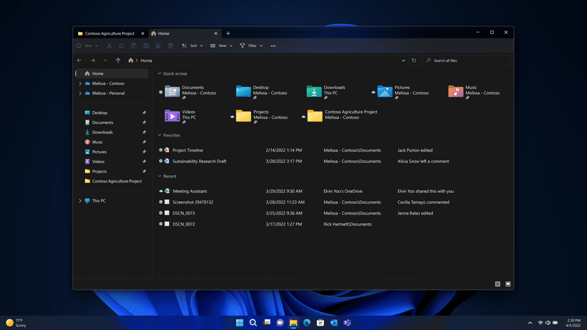 Microsoft unveils Tabs in File Explorer