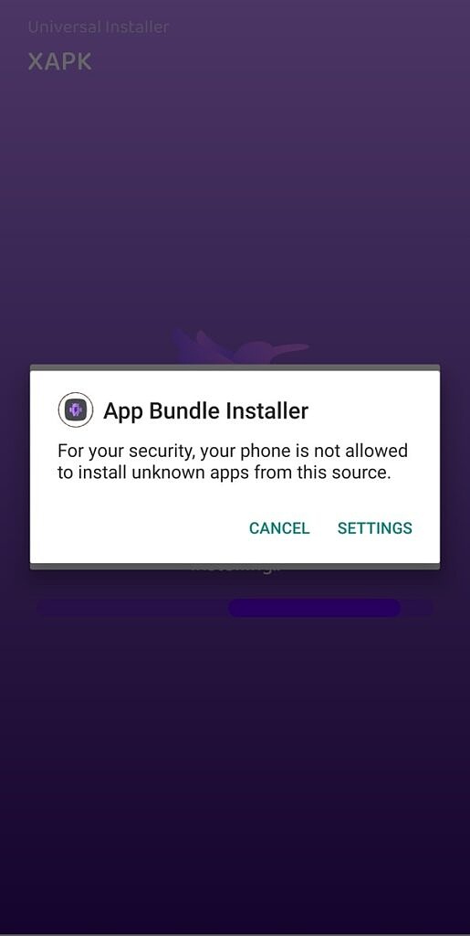 ABI Unknown Apps Warning