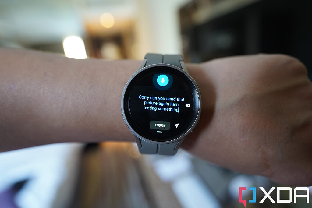 voice dictation on the galaxy watch 5 pro