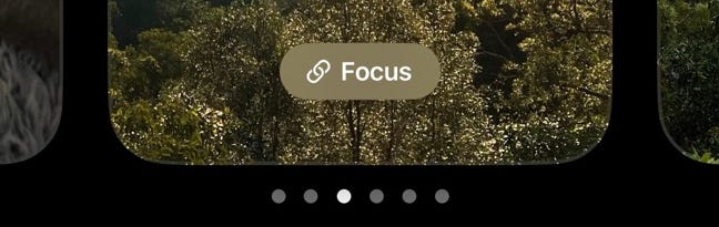 iOS 16 lock screen focus link