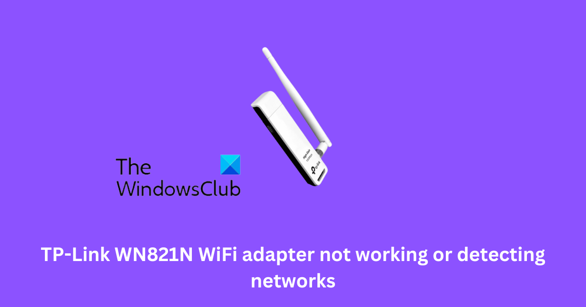 TP-Link WN821N WiFi-sovitin ei toimi tai havaitse verkkoja