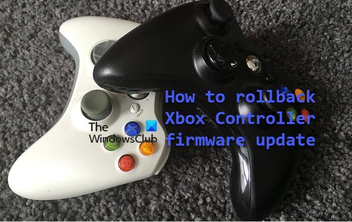 De firmware-update van de Xbox Controller ongedaan maken