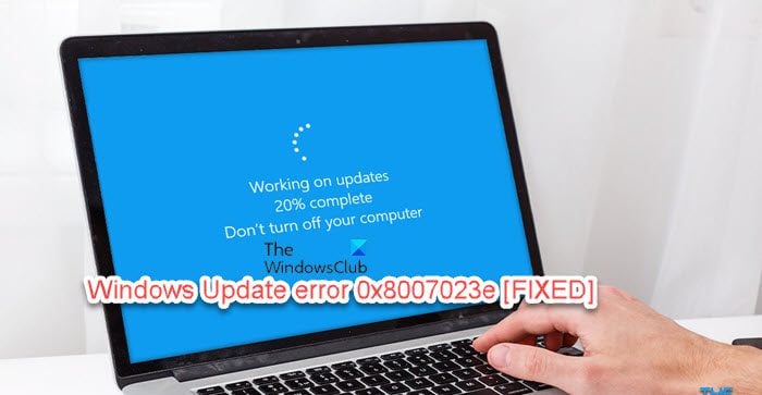 Repareer 0x8007023e Windows Updatefout aan Windows 11/10