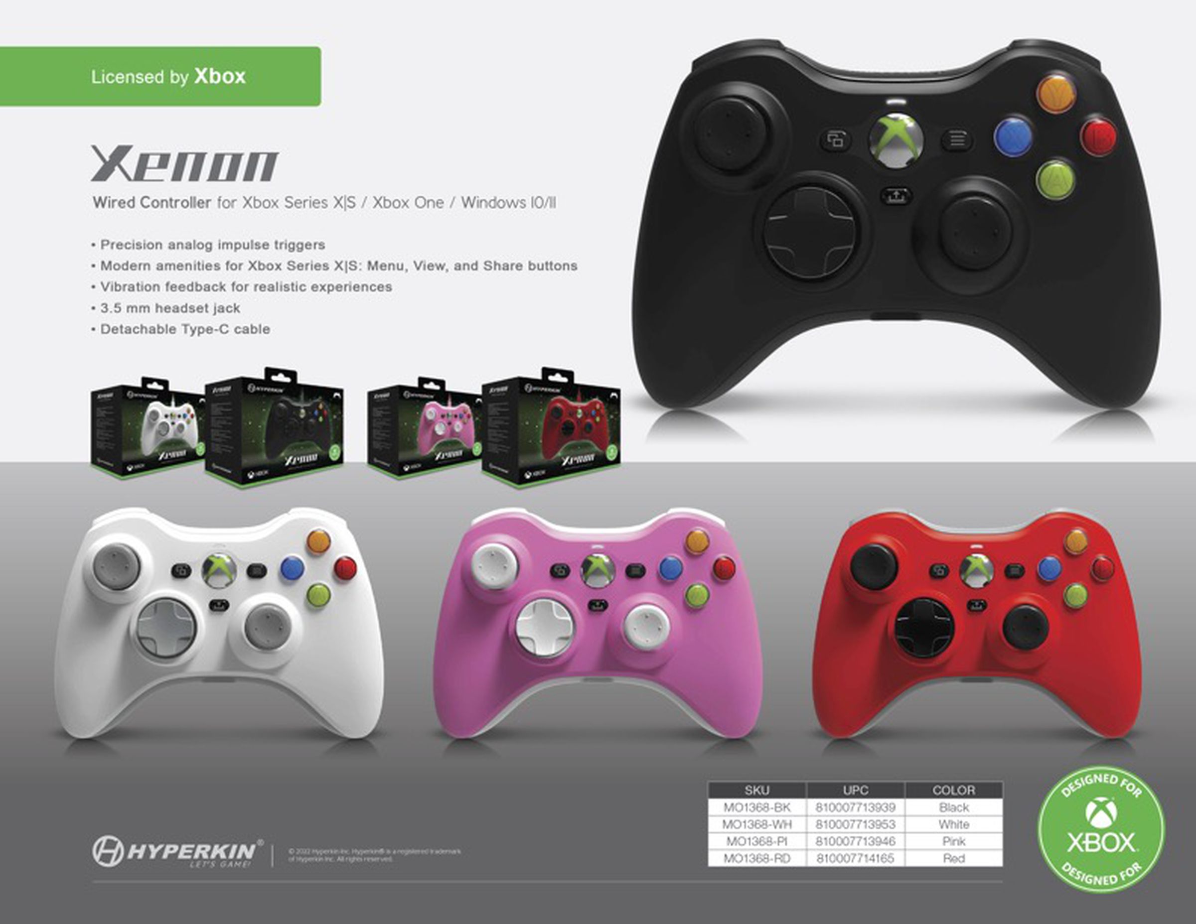 Hyperkin 正在為現代遊戲機和 PC 改造 Xbox 360 控制器