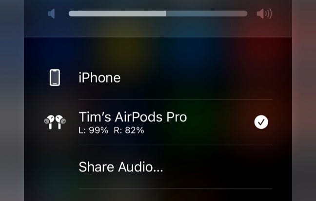 Sesi başka bir AirPods çiftiyle paylaşın