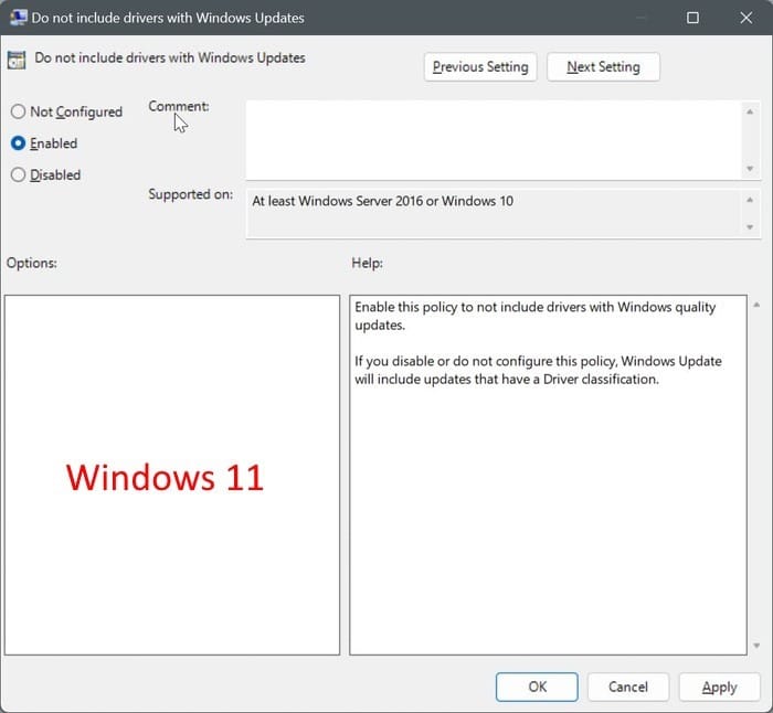 disable auto driver updates in Windows 11 pic05