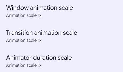 Android animation scales.