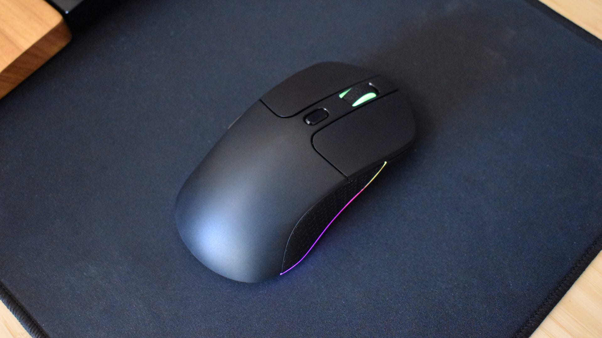 Keychron M3 Wireless Mouse on black mousepad