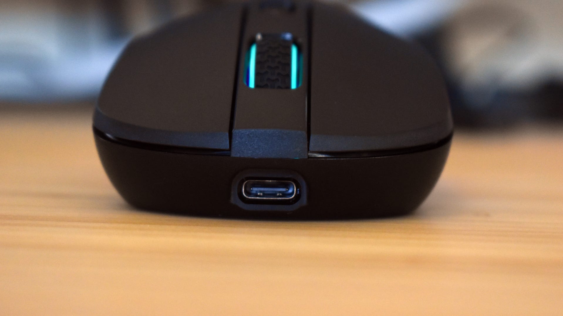 Keychron M3 Gaming Mouse USB-C port closeup