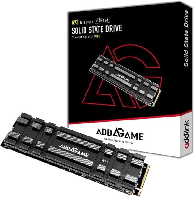 addlink launches AddGame A93 PCIe Gen4x4 M.2 SSD for PC and PS5